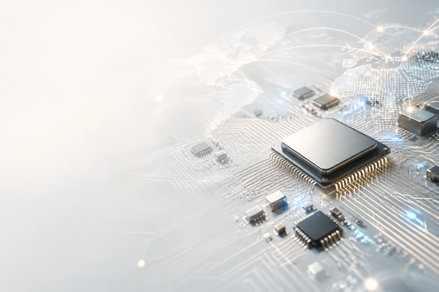 Semiconductors connected through a global supply network